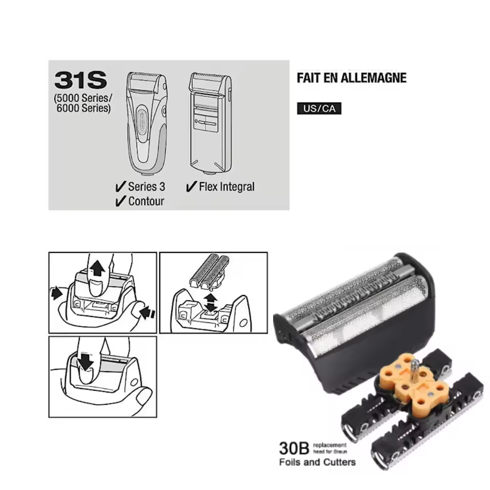 Braun Replacement Shaver Head 31B